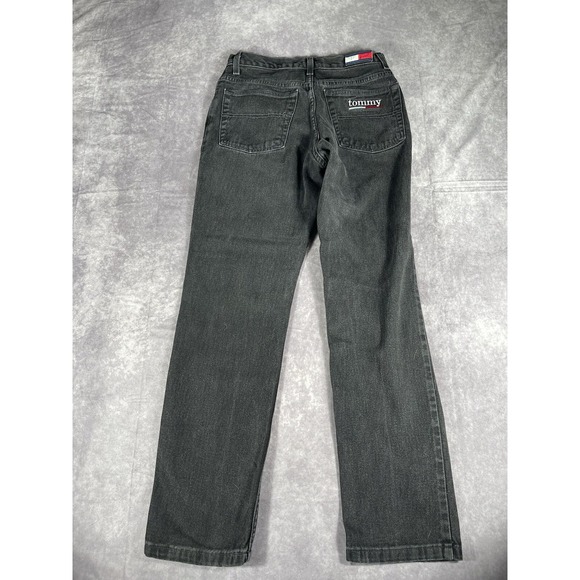 Tommy Jeans Womens 7x30 Black VTG Y2K 90s - Picture 6 of 10